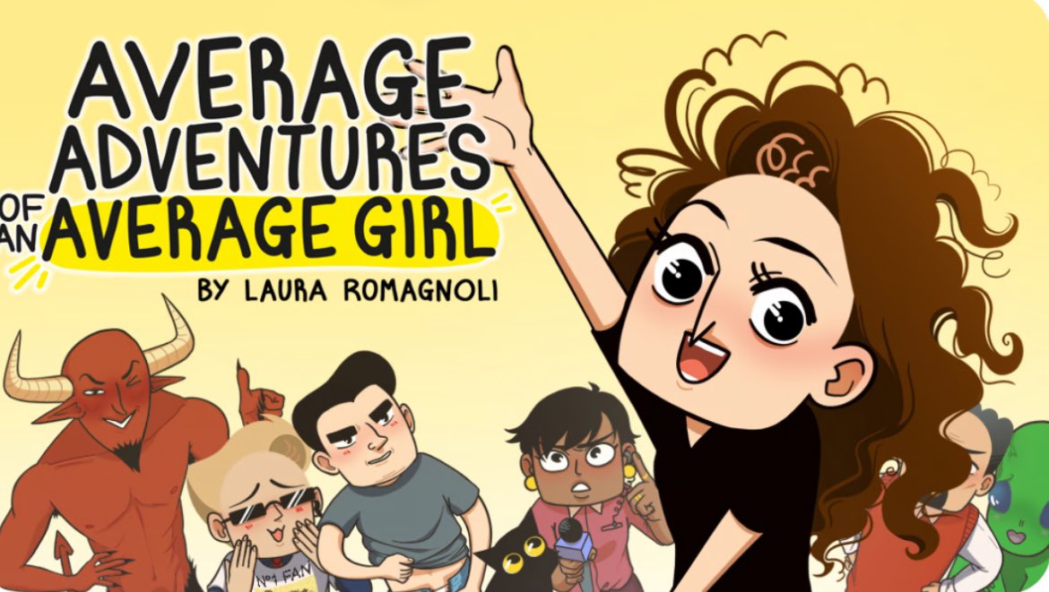 Coming soon to Kickstarter from Rocketship: Average Adventures of an Average Girl Volume 1, collecting episodes of <a href="/lallirrr/">average_girl_webcomic</a> (Laura Romagnoli)’s webcomic! Sign up to be notified at launch! 

kickstarter.com/projects/rocke…
