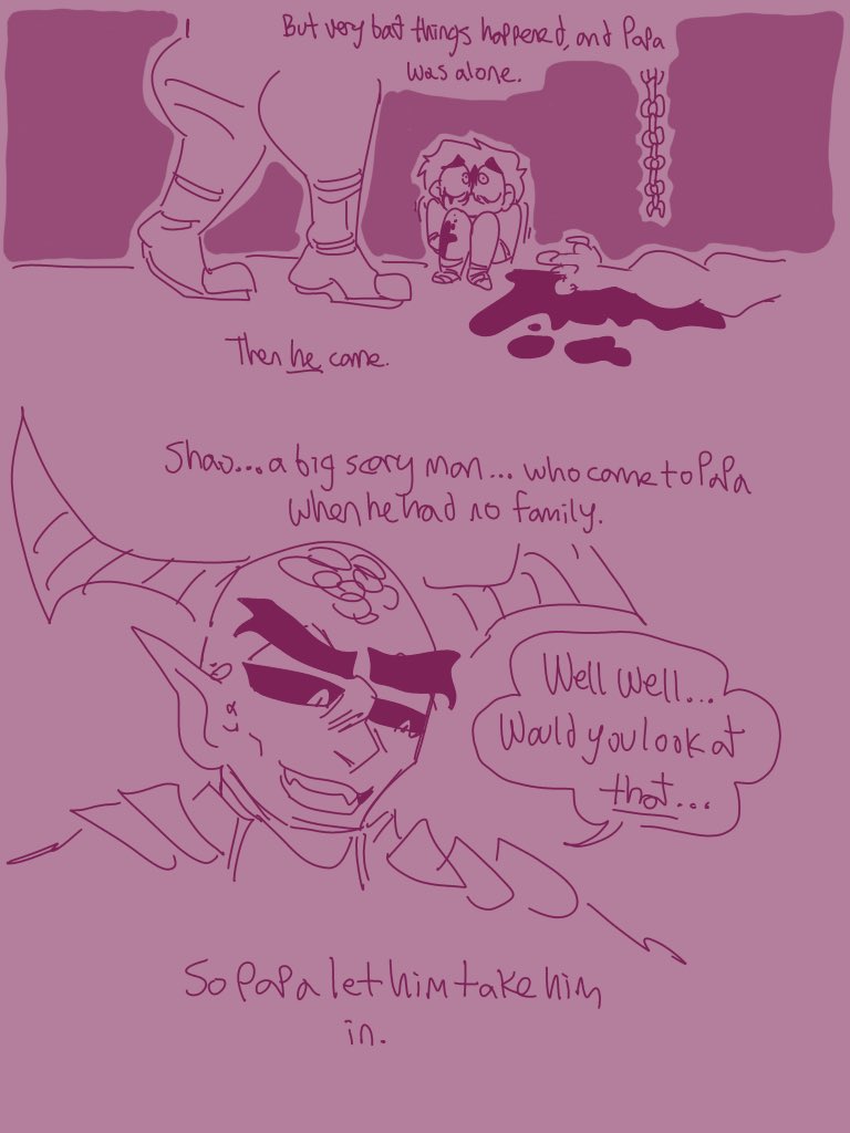 draws_bug98965's tweet photo. Thinking about Reiko being a dad. And meeting his kid for the first time and then just trauma dumping about how badly he wants to be a better example for his kid…..sobs uncontrollably 
#ReivikFamily #SpindleKontent #reivik #fankid #BugDraws https://t.co/X0CLWQEpQm