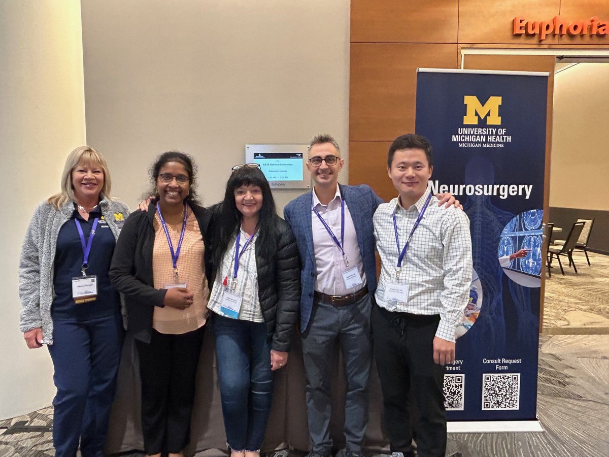 Michigan Neurosurgery (@umichneuro) on Twitter photo Day 2 of the #ABTANationalConference with the U-M team; we're all really honored to meet with patients, caregivers, and other brain tumor researchers to discuss U-M's numerous multidisciplinary clinics, our research, and clinical trials. <a href="/castro2355_mg/">maria g castro</a> | <a href="/Wajd_MD/">Wajd N. Al-Holou, MD</a> | <a href="/hara_toshiro/">Toshiro Hara</a> Day 2 of the #ABTANationalConference with the U-M team; we're all really honored to meet with patients, caregivers, and other brain tumor researchers to discuss U-M's numerous multidisciplinary clinics, our research, and clinical trials. <a href="/castro2355_mg/">maria g castro</a> | <a href="/Wajd_MD/">Wajd N. Al-Holou, MD</a> | <a href="/hara_toshiro/">Toshiro Hara</a>