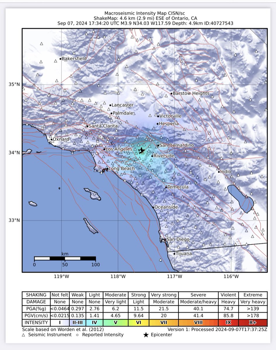 USGS ShakeAlert (@usgs_shakealert) on Twitter photo Good morning Southern California! Did you feel the magnitude 3.9 quake about 3 miles southeast of Ontario at 10:34 am? The #ShakeAlert system was activated. See: earthquake.usgs.gov/earthquakes/ev⦠<a href="/Cal_OES/">California Governor's Office of Emergency Services</a> <a href="/CAGeoSurvey/">California Geological Survey</a> <a href="/USGS_Quakes/">USGS Earthquakes</a> <a href="/ListosCA/">Listos California</a> Good morning Southern California! Did you feel the magnitude 3.9 quake about 3 miles southeast of Ontario at 10:34 am? The #ShakeAlert system was activated. See: earthquake.usgs.gov/earthquakes/ev⦠<a href="/Cal_OES/">California Governor's Office of Emergency Services</a> <a href="/CAGeoSurvey/">California Geological Survey</a> <a href="/USGS_Quakes/">USGS Earthquakes</a> <a href="/ListosCA/">Listos California</a>