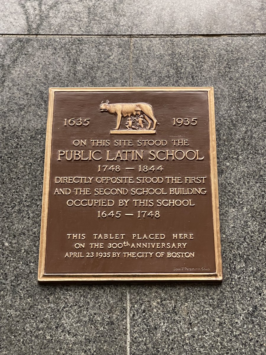 Last year, I was able to visit the First Public School in the United States, the Boston Latin School! First founded on April 23, 1635. I'm a proud supporter of public education.