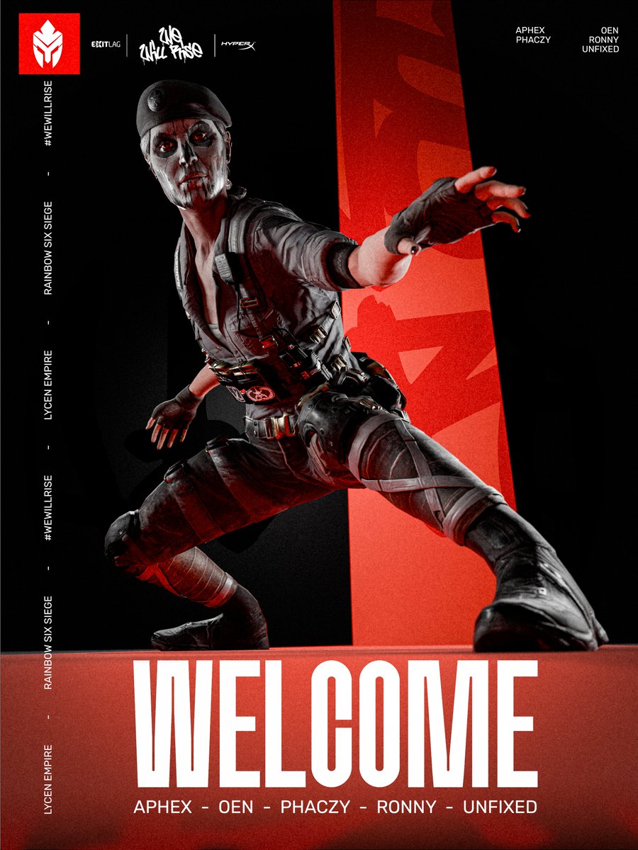 The leaks were TRUE?

Announcing the Empire's entrance into <a href="/R6esportsLATAM/">Rainbow Six Esports LATAM</a> for stage 2 Pro League:

⚔️ <a href="/AphexR6/">Aphexsito</a> 
⚔️ <a href="/Ronny_808/">Ronaldo</a> 
⚔️ <a href="/Jrockcha11/">OeN-AK</a> 
⚔️ <a href="/Unfixeeed/">Unfixed</a> 
⚔️ @Phaczy_ 

🧠 <a href="/VelocityyyR6S/">Velocityyy</a> (c)

VAMOS LYCUS!

#WeWillRise #LycusR6