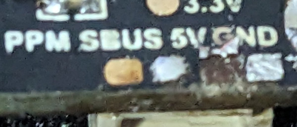 VectorRoll's tweet image. Well in trying to get my receiver connected to my TYRO79 drone I accidentally removed the 5v pad.😮‍💨
I can try another 5v pad, but I think I may just ditch this FC for a newer one. It&apos;s outdated &amp;amp; #Eachine never offered good instructions for it anyways.
It&apos;s probably for the best.