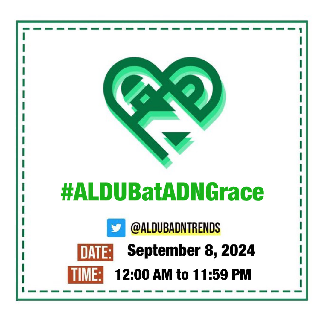 "Mary, full of grace, the Lord is with you. Blessed are you among women, and blessed is the fruit of your womb, Jesus" - Luke 1:28

#ALDUBatADNGrace