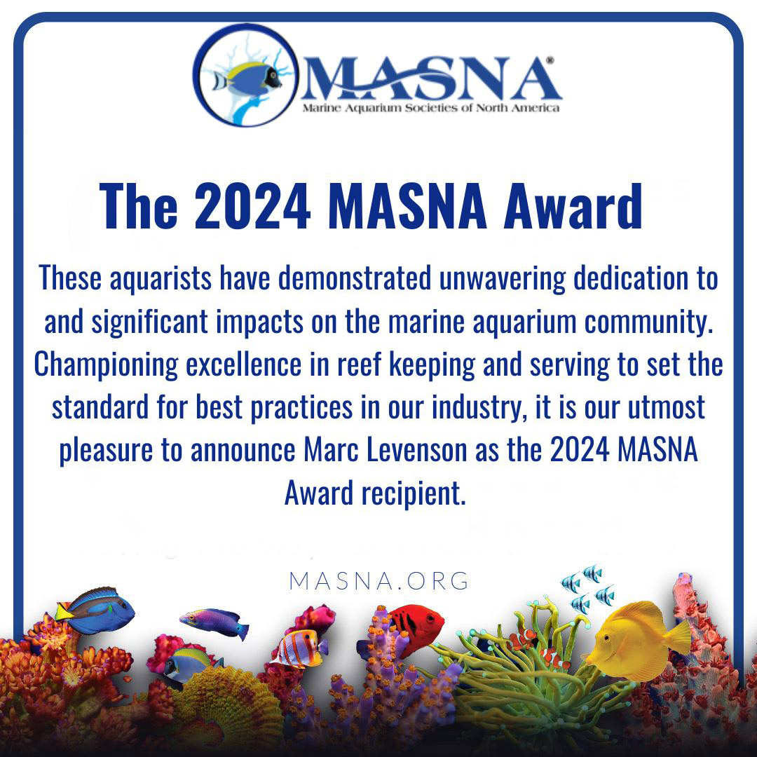 CORALmagazine's tweet photo. BREAKING NEWS: #CORALmagazine Executive Editor Marc Levenson has just been recognized as the 2024 #MASNA Award recipient!
https://t.co/qUNe0V0mV1
#marineaquariumhobby #reefhobby #melevsreef #aquariumhobby #masnaaward #reefkeeping #reefaquarium #reeftank #allmymoneygoestocoral https://t.co/I2CyrI3SfL