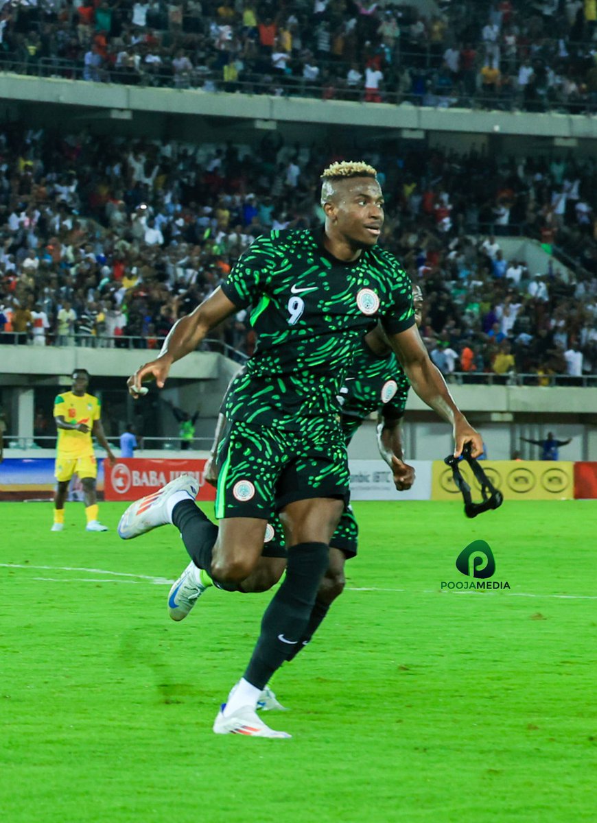 PoojaMedia's tweet image. Victor Osimhen bullets it as he gives Nigeria 2-0 lead. 🔥🇳🇬