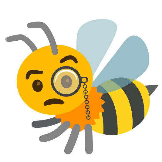 i'm very rich and wear a monocle so you know how rich I am because honeybee 🧐 🐝