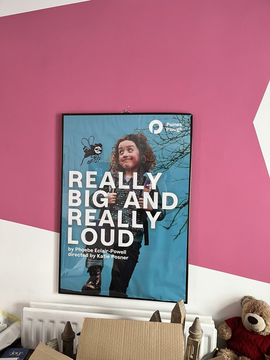 Katie Posner - she/her (@katieposner) on Twitter photo Daughter aged 5 on the <a href="/painesplough/">Paines Plough</a> wall as the face of ‘Really Big and Really Loud’ and now at 10 she is as tall as me! Beautiful reminder of a fab show <a href="/PhoebeEclair/">Phoebe Eclair-Powell</a> and also where the hell have the last five years gone! Daughter aged 5 on the <a href="/painesplough/">Paines Plough</a> wall as the face of ‘Really Big and Really Loud’ and now at 10 she is as tall as me! Beautiful reminder of a fab show <a href="/PhoebeEclair/">Phoebe Eclair-Powell</a> and also where the hell have the last five years gone!