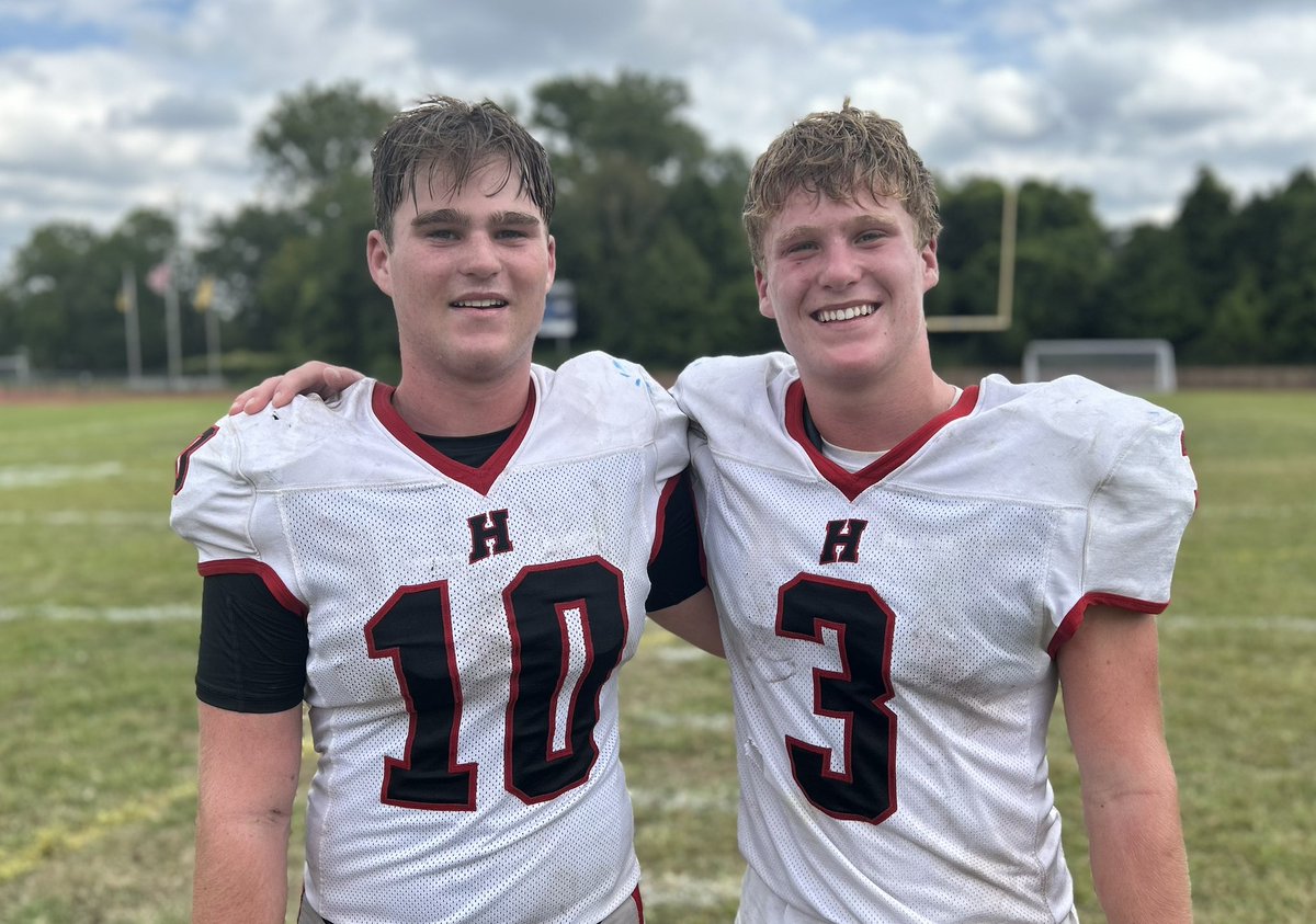 There have been plenty of impact players through the years at Haddonfield. Meet the next  generation - Dan and Mike Keenan, sophomores who are key players on a young but promising team. How they helped the Haddons beat Woodbury in a bit 🏈🏈

<a href="/haddonsfootball/">Haddonfield Football</a> <a href="/HMHSathletics/">HMHS Athletics</a>