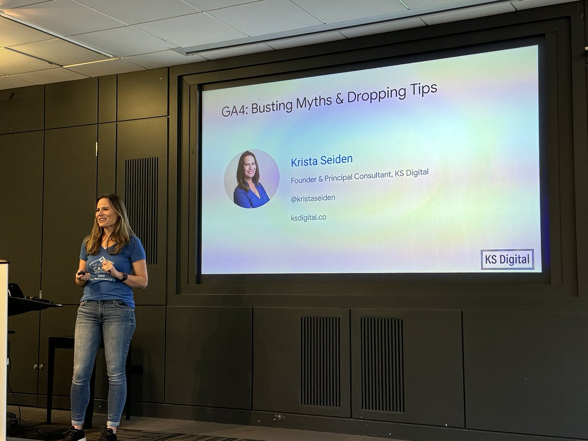 Had a great time speaking about GA4: Busting Myths and Dropping Tips at Measurecamp Chicago today!
