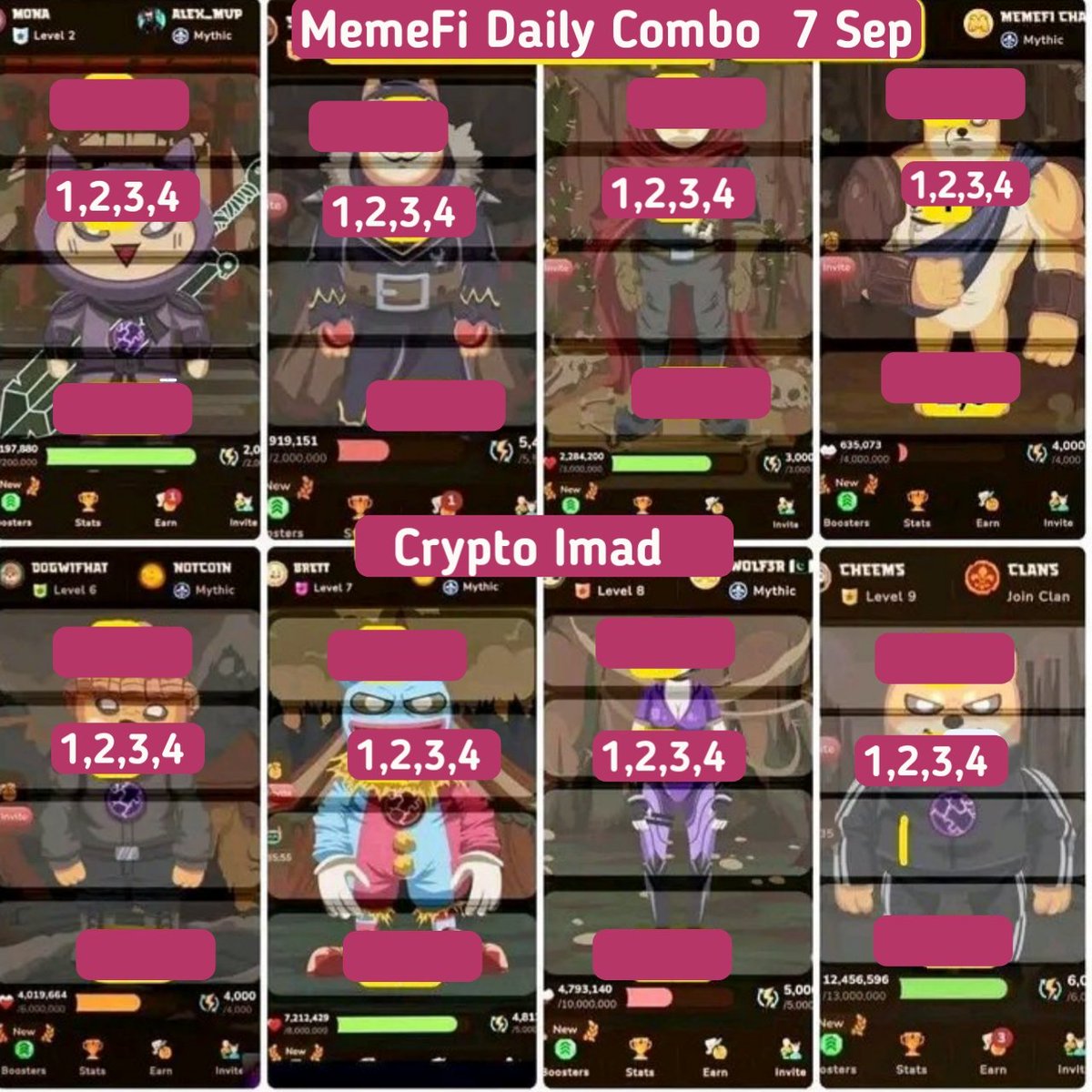 Sara_naveed01's tweet photo. Today Memefi Secret Combo
2-2-2-2
X Empire daily combo
Gemz Daily Combo
Hamster daily combo
Tapswap code for
1️⃣ Amazon Success 2!
Code - rust
2️⃣ Online Business From $0
Code - whitepaper
#MuskEmpire
#hamsterdailycombo
#memefisecretcode
#Tapswapcode https://t.co/r5t7qyTQAN