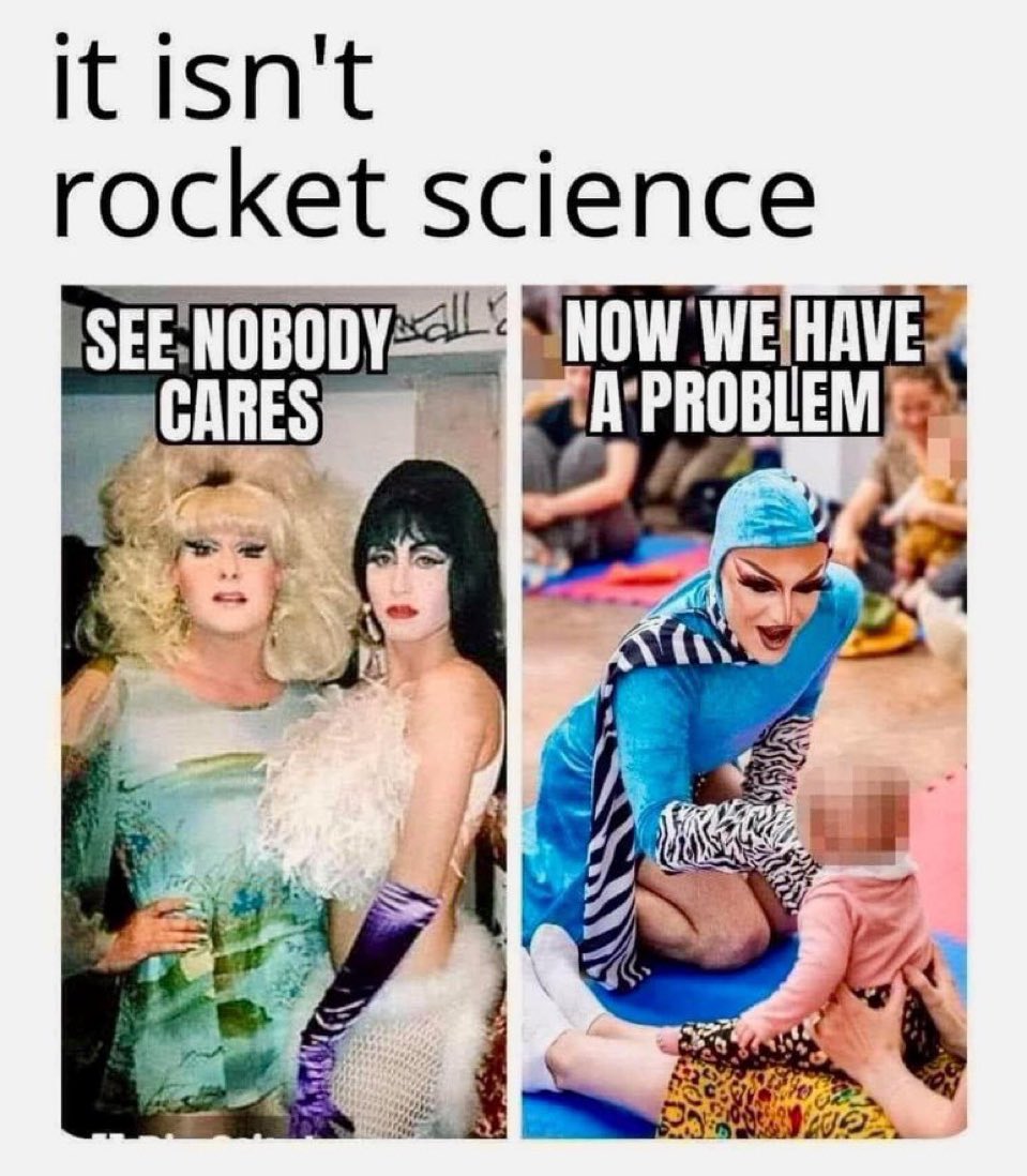 againstgrmrs's tweet image. No one had a problem with drag until they started involving children.