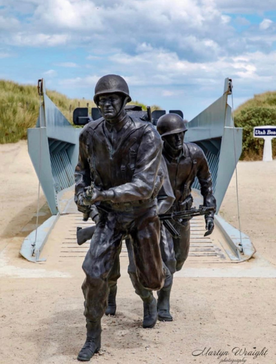Jason_R_Burt's tweet photo. The Higgins Boat Monument at Utah Beach in Normandy, France. 🪖 https://t.co/w5f0nbDexA