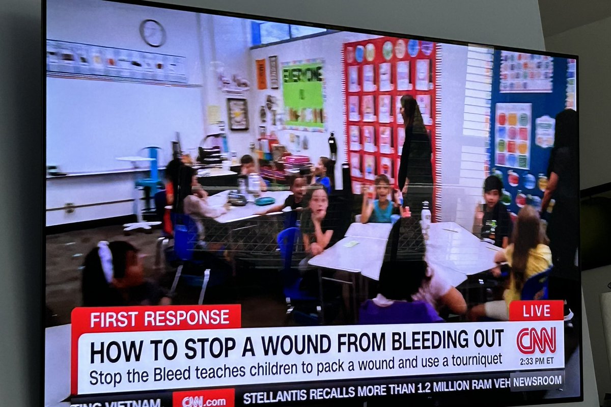 America, where we teach third-graders how to use a tourniquet instead of keeping guns away from lunatics.