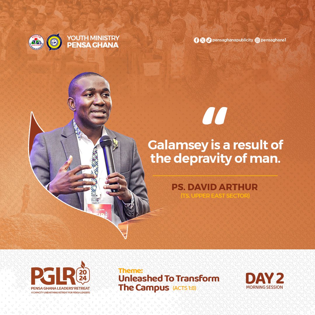thecopym's tweet photo. Excerpts from Ps David Arthur, PENSA TS, Upper East Sector.
#PGLR2024
#UnleashedToReachOut
#UnleashedForMaximumImpact
#PossessingtheNations https://t.co/P5kbH1moOL
