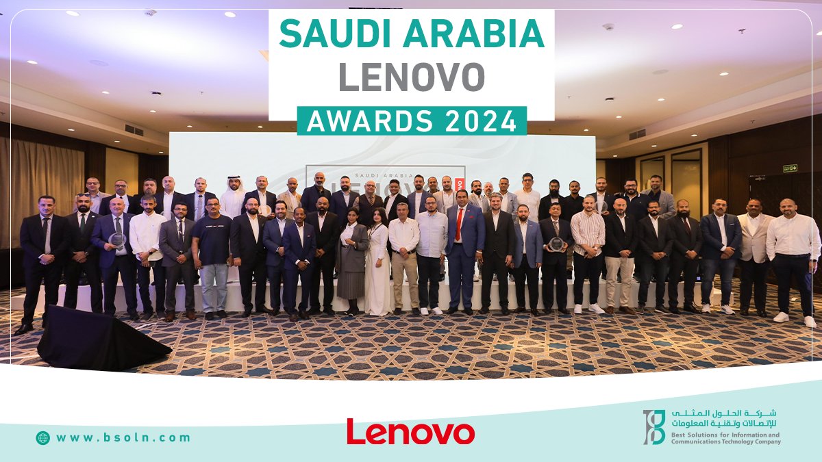 bsoln_sa's tweet photo. We are delighted to extend our sincere thanks to the Lenovo Saudi Arabia team for the incredible opportunity to attend the Awards Ceremony in Sharm El Sheikh. 
#LenovoChannelAwards2024 #SharmElSheik #LenovoPartners #CelebratingSuccess #InnovationLeaders #TechExcellence https://t.co/WnWhNk773V