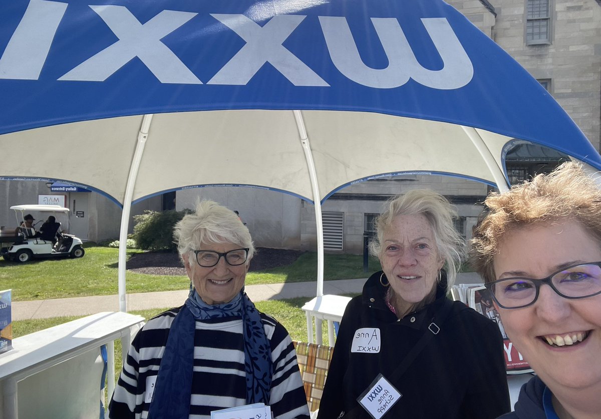 Denise Young (@denmyoung) on Twitter photo At <a href="/WXXIrochester/">WXXI Public Media</a>’s booth at the Clothesline Festival this afternoon with some lovely volunteers, Grace and Anne. Stop by and say hi! At <a href="/WXXIrochester/">WXXI Public Media</a>’s booth at the Clothesline Festival this afternoon with some lovely volunteers, Grace and Anne. Stop by and say hi!