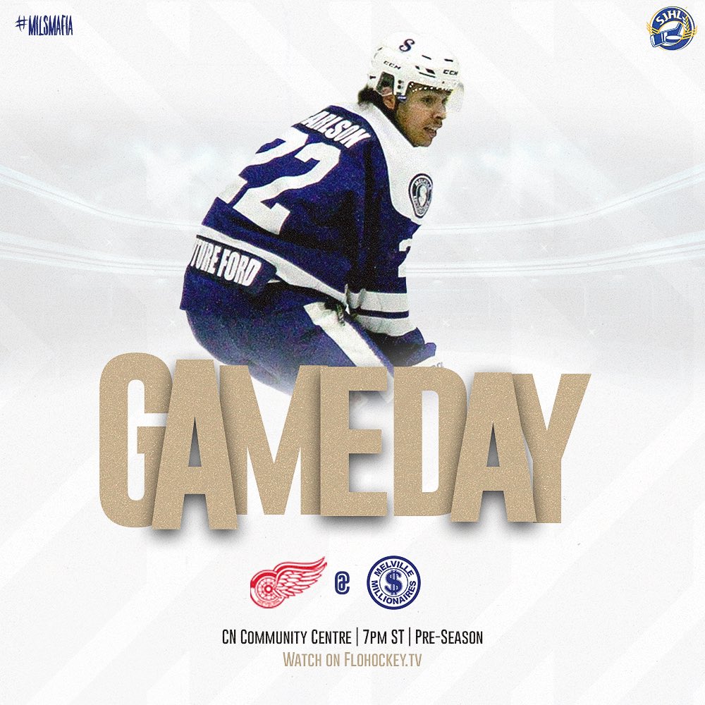 Millionaires Gameday !

5$ entry!! 
Join us for preseason game #2 as we host the Weyburn Red Wings 7:00 ST at the CN Community Centre.

#sjhl #cjhl #gameday #milsmafia #moneymen