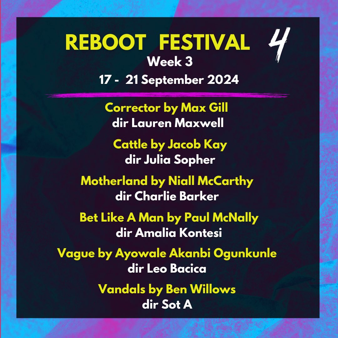Full house of folks enjoying some fantastic new writing with exciting emerging talent. Brilliant send off for Week 1!

Missed out this week? Fear not, there are two more weeks to enjoy! 

🎟️ baronscourttheatre.com/reboot2024

#RebootFestival #SaveBaronsCourtTheatre