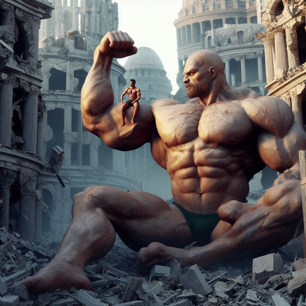 Enjoying his little worshipper. 
🧎🏽‍♂️‍➡️🫲🏻

#muscleworship #gaymacrophilia #gaybodybuilder #SizeTwitter