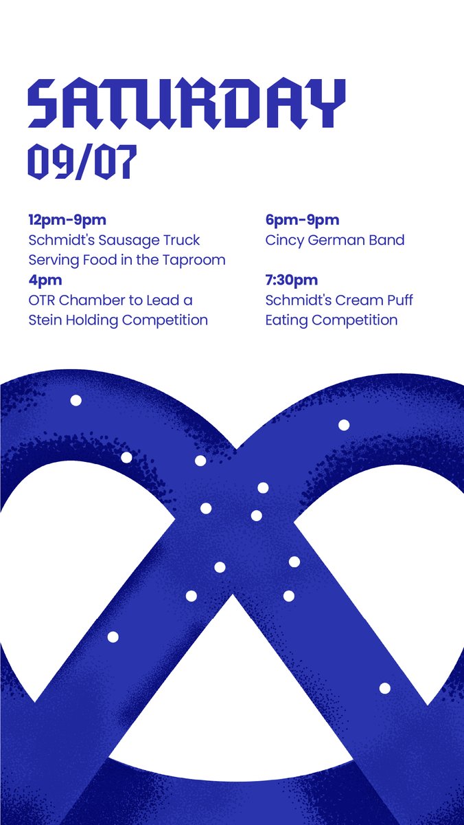Come watch the Stein Holding Competition with us in The @Rhinegeist Taproom today at 4:00 PM. 

#OTRberfest