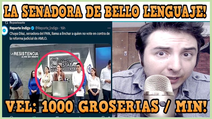 &iexcl;Impresionante! Senadora del PAN sabe decir mas groserias por minuto que nadie... Toda una maestra de