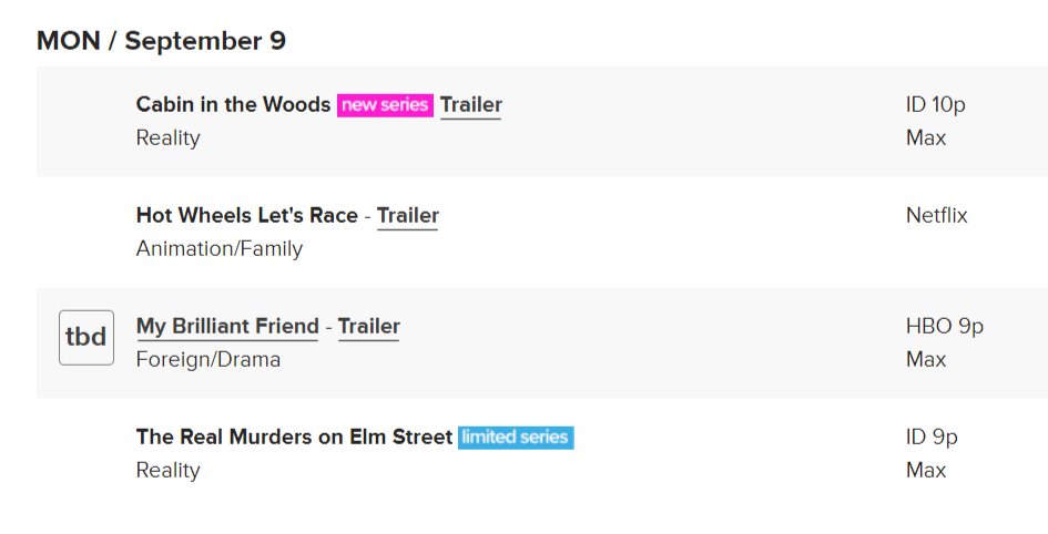 BrightlyAgain's tweet photo. #tvshow #tvviewing #shows PREMIERE DATES FOR NEW AND RETURNING SHOWS AND SPECIALS
From: SAT / September 7 - SUN / September 15
https://t.co/0sNDA9JmHQ https://t.co/WTu07g1gWT