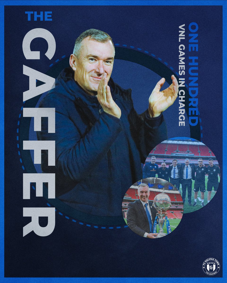 FCHTOnline's tweet photo. 1️⃣0️⃣0️⃣ For The Gaffer

Today's match against Hartlepool saw the Gaffer take charge of his 100th Vanarama National League fixture for the club.

Congratulations, Gaffer! 

#Shaymen | LD https://t.co/5Z7ZZAtk82
