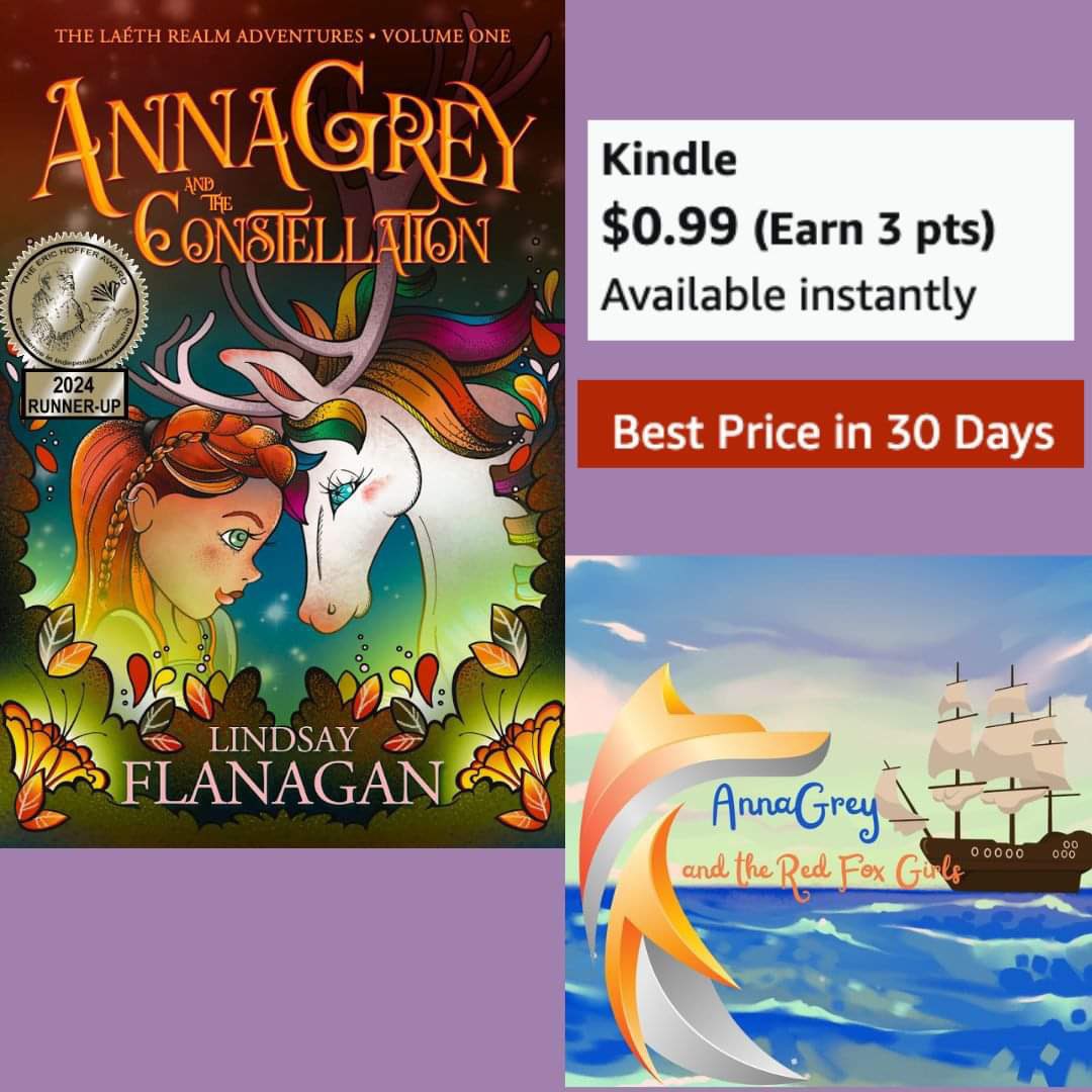 Now that the second book of the AnnaGrey series is written &amp; with my agent &amp; publisher, it's a good time to remind you that the award-winning first book in the series is on sale for only .99 cents wherever books are sold! #middlegradebooks #middlegradefantasy #middlegradereaders