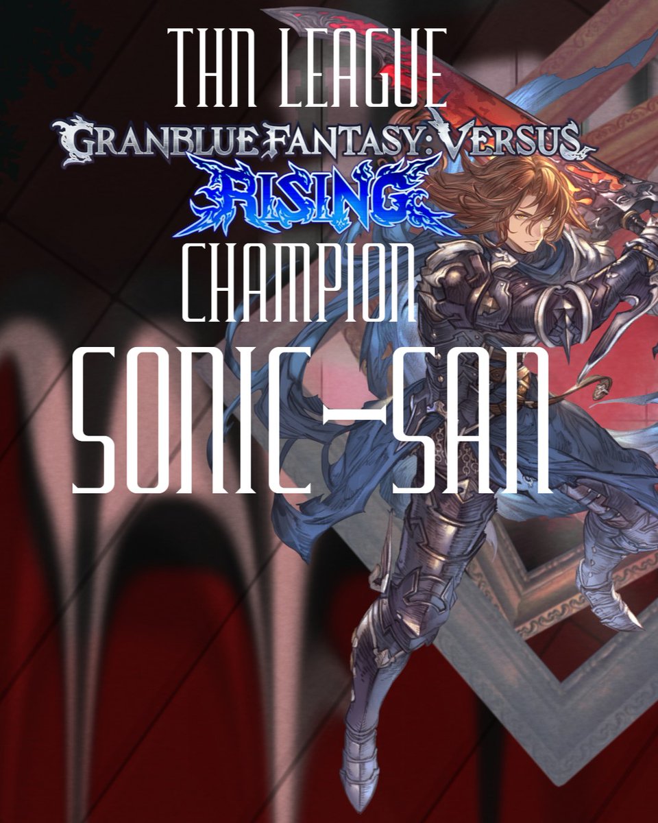 thnfgc's tweet photo. Congratulations to @sonic_san for being the champion of the THN GBVSR League. He can now play his brand new copy of Divine Divinity that they received as a reward (Kusa's broke, don't judge). Thanks to @KusanagiBoi and @GrumpWrightFGC for commentating this one. https://t.co/kvZoX4sscn