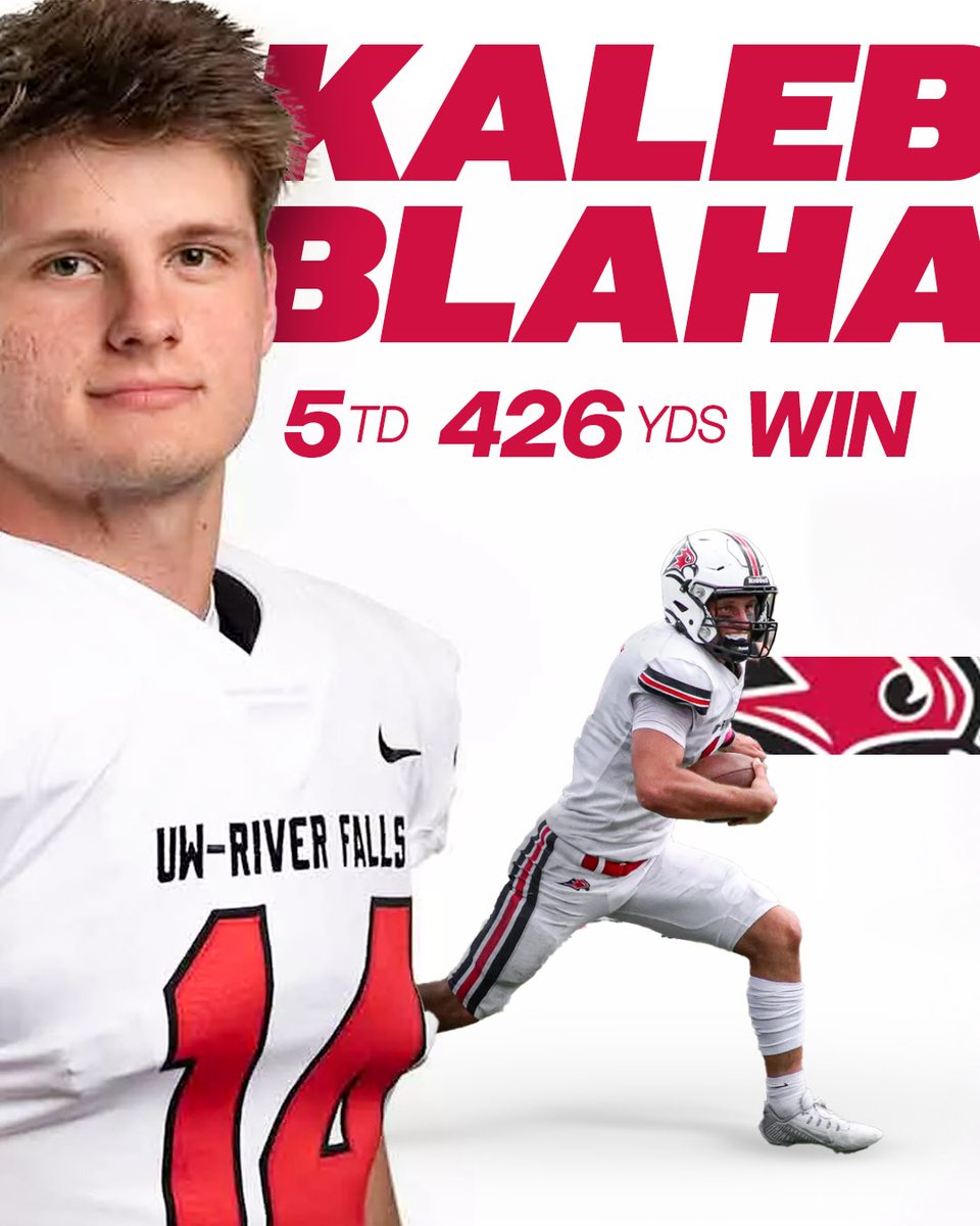 Division 1 Rejects (@d1_rejects) on Twitter photo HAVE. A. DAY. <a href="/KalebBlaha7/">Kaleb Blaha</a> 🫡⤵️
The <a href="/UWRFFootball/">Falcon Football</a> QB with a dominant performance and 𝒘𝒊𝒏 on the road at No. 7 Alma
#D1R | #D3FB HAVE. A. DAY. <a href="/KalebBlaha7/">Kaleb Blaha</a> 🫡⤵️
The <a href="/UWRFFootball/">Falcon Football</a> QB with a dominant performance and 𝒘𝒊𝒏 on the road at No. 7 Alma
#D1R | #D3FB