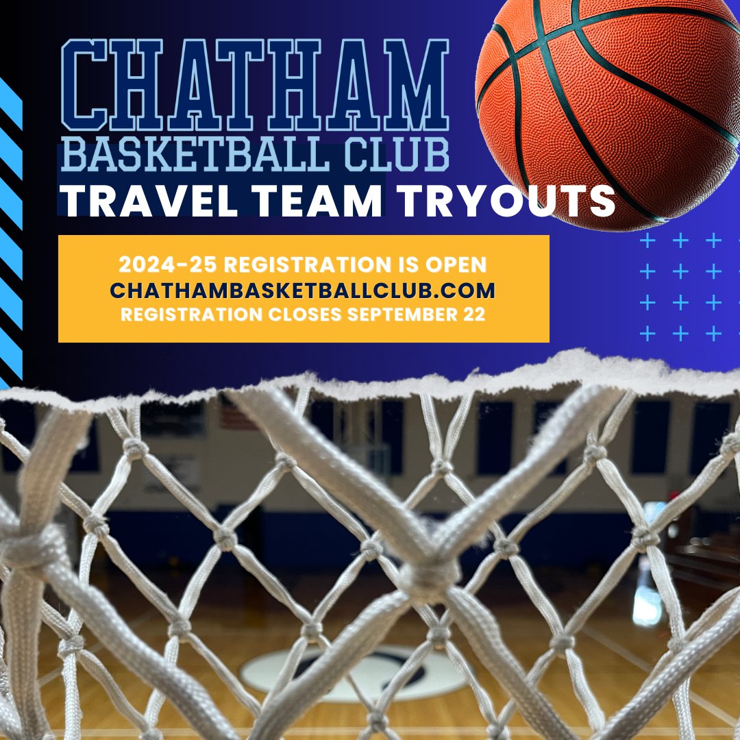 Chatham Basketball Club (@chathamnjhoops) on Twitter photo Its time to register for CBC Travel Team Tryouts!
For more info or to register:
chathambasketballclub.com Its time to register for CBC Travel Team Tryouts!
For more info or to register:
chathambasketballclub.com