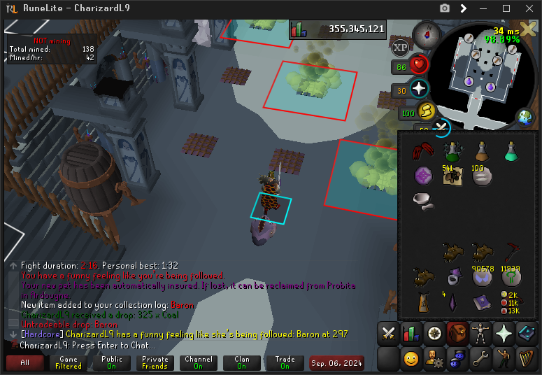 NateEUW's tweet photo. Pet #9 #osrs https://t.co/kqLD0BaBvT