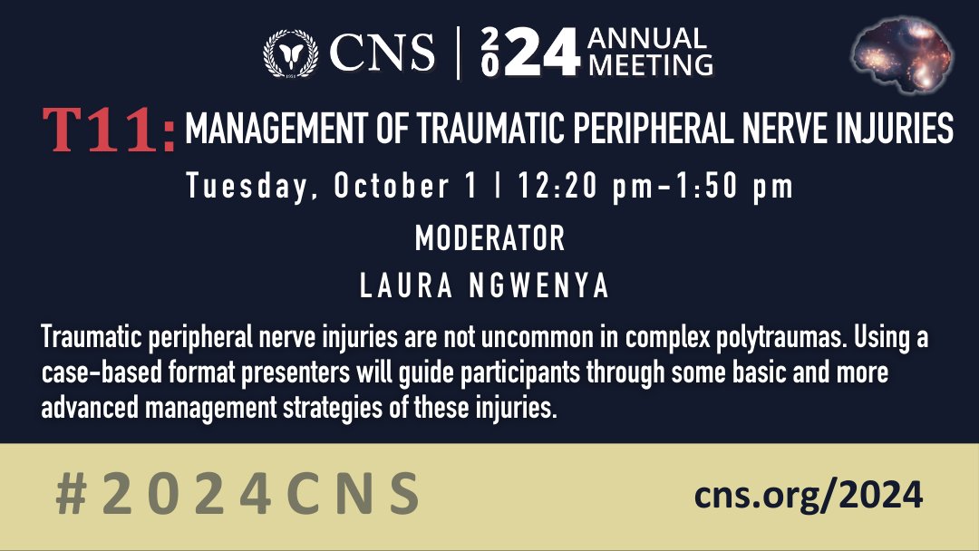 With #2024CNS just a few weeks away, don't forget to add ticketed sessions to your registration! Take a look at just a few of our exciting informative symposia and luncheon sessions and register now: cns.org/2024 
#neurosurgery #science