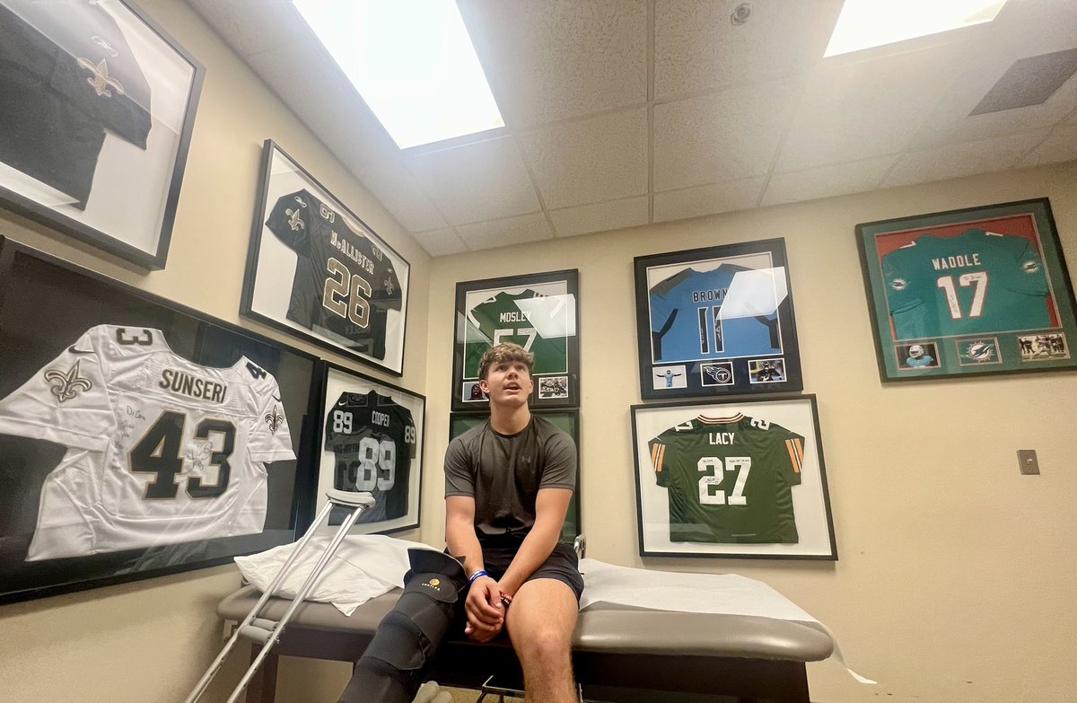 brooks_bozeman's tweet image. Week 1 of my Senior season I suffered a season-ending injury. Things don’t always go like we plan. I’m thankful for my family and friends; Dr. Lyle Cain and his staff for a successful surgery; but most of all for Jesus Christ whose plans for my life are better than my own. #AGTG