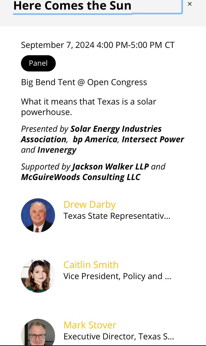 Joshua D. Rhodes (@joshdr83) on Twitter photo Fitting that we just set a new solar record the day of our #TribFest24 panel: Here Comes the Sun with <a href="/DrewDarbyTX/">Drew Darby</a> <a href="/CaitlinSmithTX/">Caitlin Smith</a> and <a href="/atx_markstover/">Mark R. Stover</a>
Come join us in downtown Austin today!
festival.texastribune.org/event/651560b0… Fitting that we just set a new solar record the day of our #TribFest24 panel: Here Comes the Sun with <a href="/DrewDarbyTX/">Drew Darby</a> <a href="/CaitlinSmithTX/">Caitlin Smith</a> and <a href="/atx_markstover/">Mark R. Stover</a>
Come join us in downtown Austin today!
festival.texastribune.org/event/651560b0…