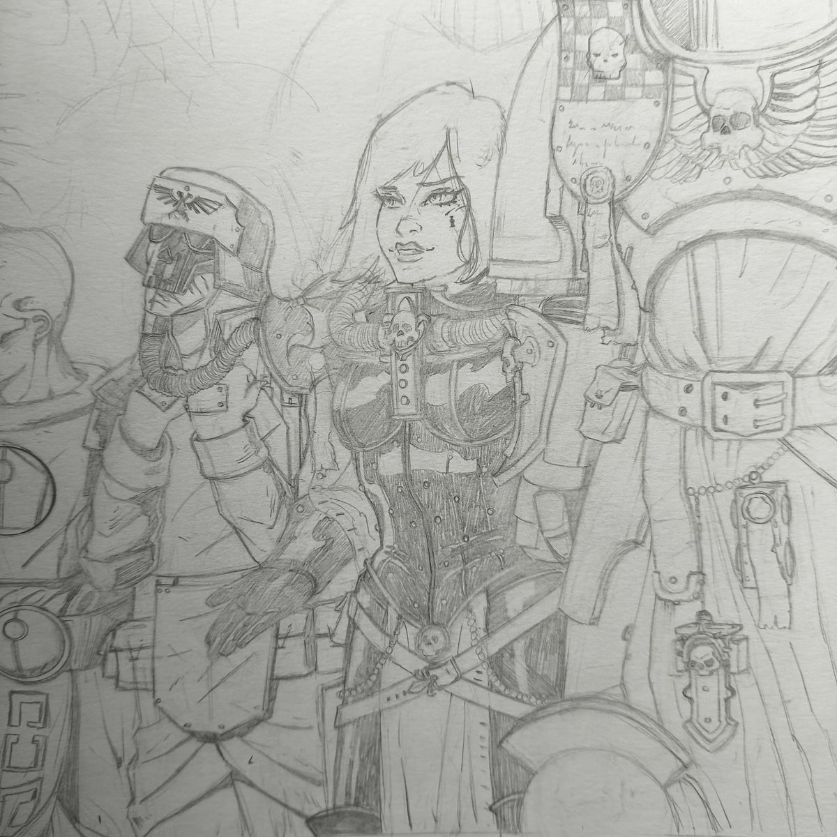 pedrobrancoart's tweet photo. Battle sister!

-------------

#adeptasororitas #warhammer40k #warhammer #sistersofbattle #battlesisters #art #artist #traditionalart #pencildrawing #pencil #pencilling #comics https://t.co/YI6ddTcF0S