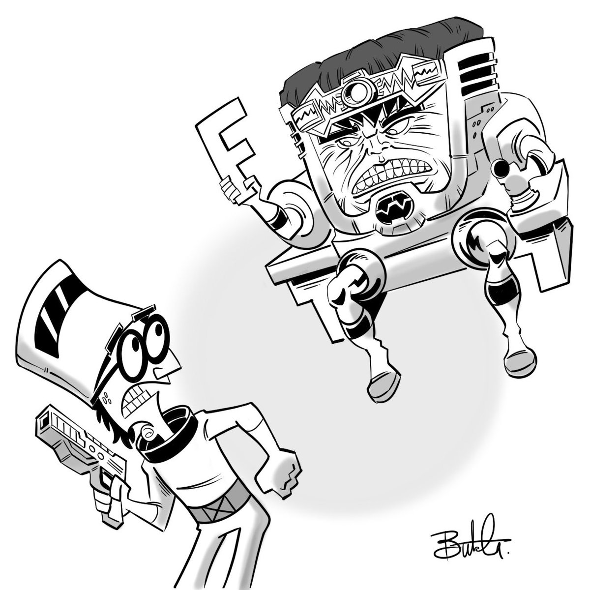 FairlyOddFather's tweet image. Crock vs Modok #modok #fairlyoddparents
