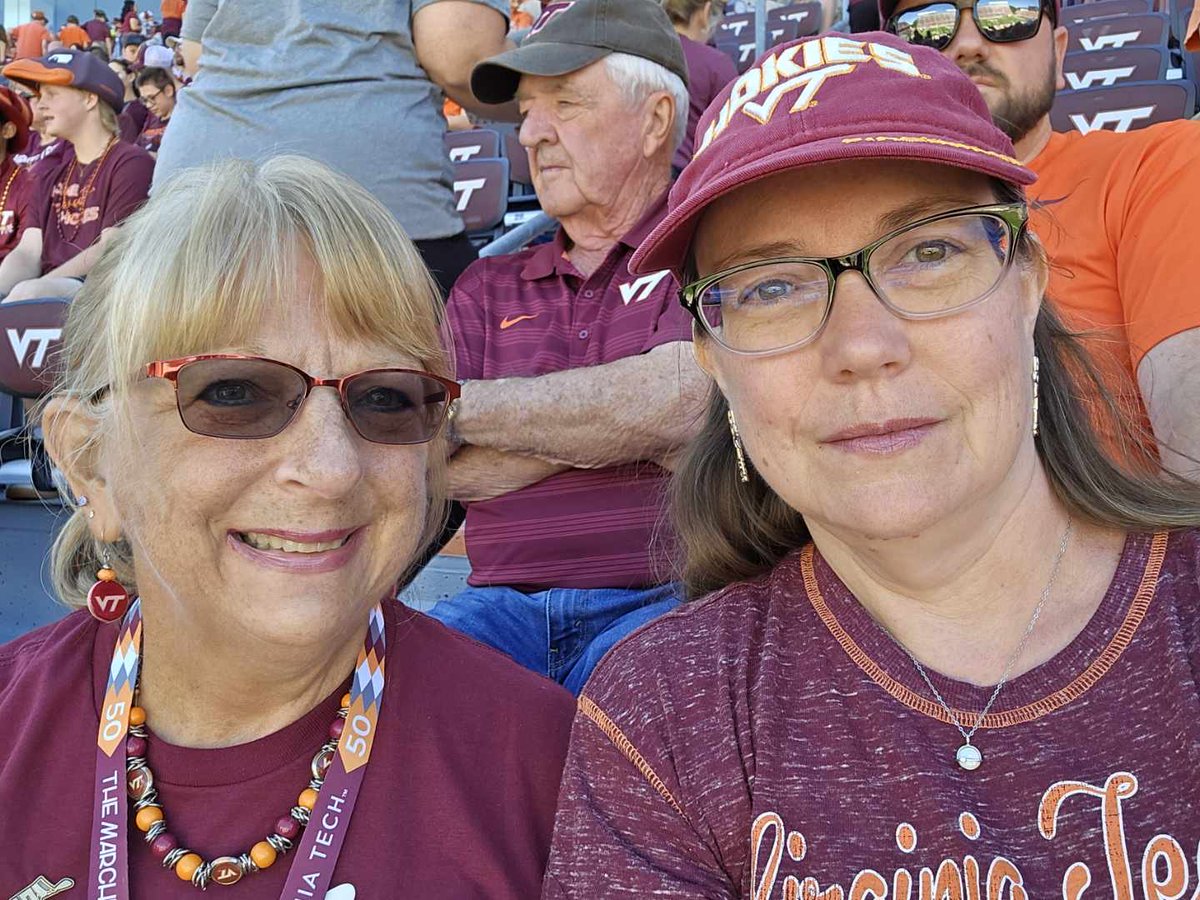 Laura and I at the VT vs Marshall game. I’ll be marching at halftime with @SpiritofTech for our 50th Anniversary!
#ThisIsHome
🏈🦃