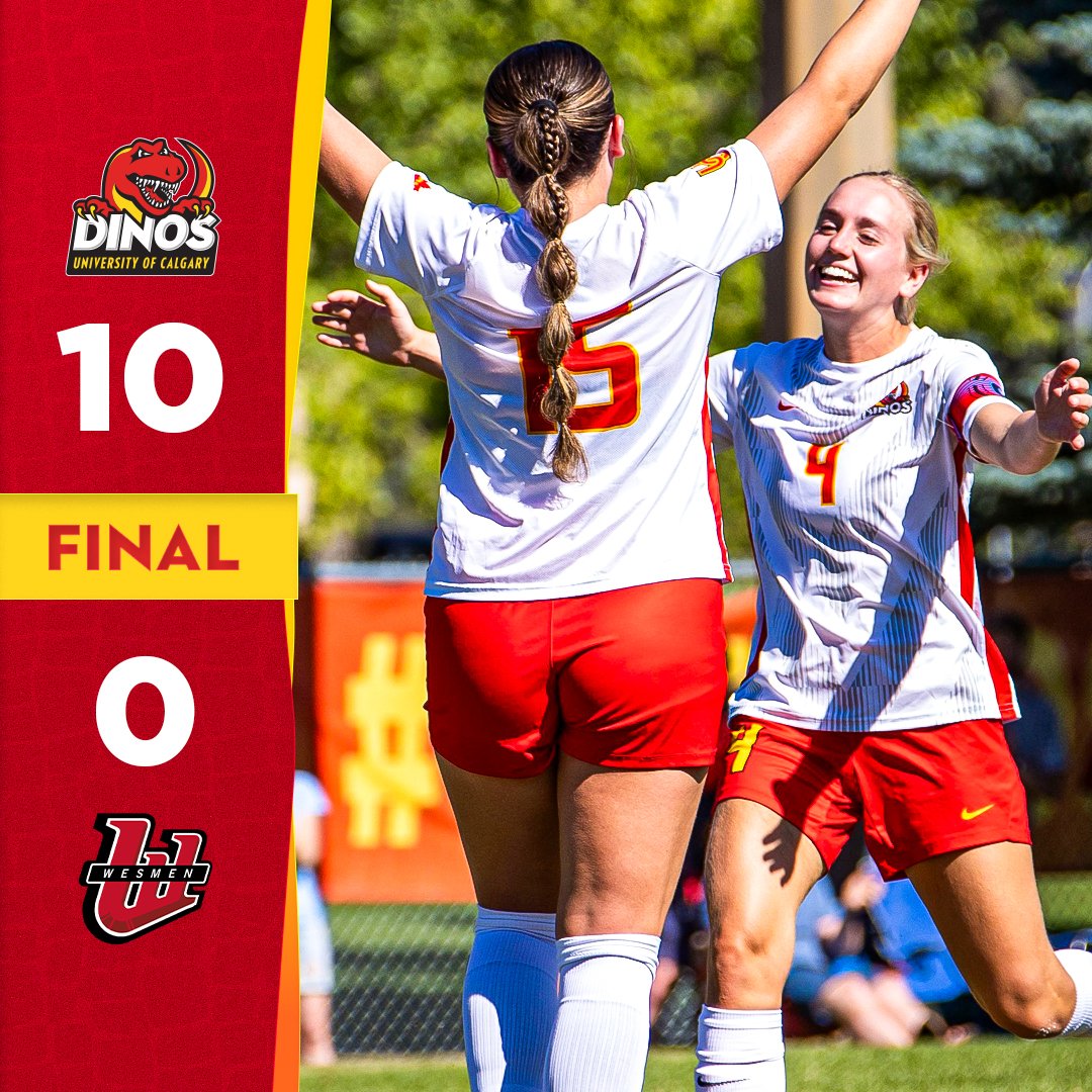 UCalgary Dinos Women's Soccer ⚽️ (@dinoswsoc) on Twitter photo Dinos kick off the season with a win!
#GoDinos Dinos kick off the season with a win!
#GoDinos