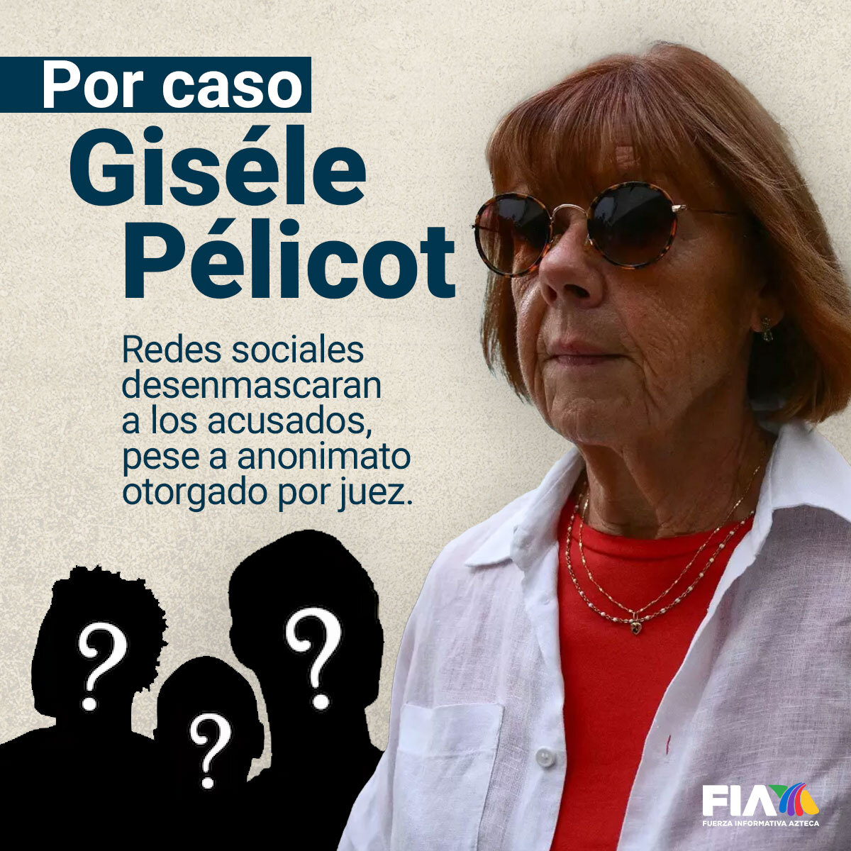 AztecaNoticias's tweet image. El caso que sacudió #Francia⁣
⁣
#GiselePelicot, víctima de una década de #abusos, reveló su horrorosa experiencia durante el juicio de su esposo, Dominique Pelicot. Este monstruoso crimen, descubierto por casualidad, destapó la complicidad de 50 personas más que fueron…