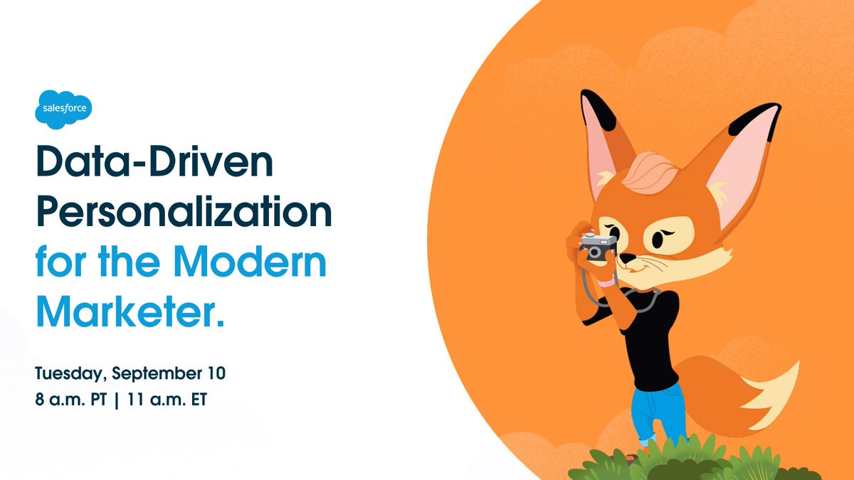 Save the Date! Join us September 10th to discover how personalization, automation, and data can transform your marketing strategies. 

Save your spot here: sforce.co/3Xj0UKM