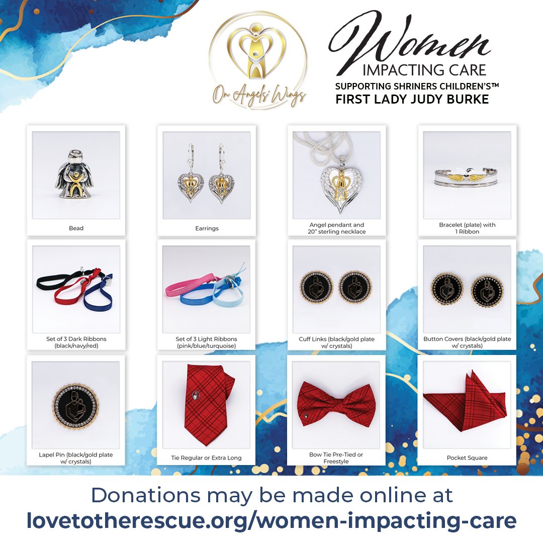 Meet <a href="/shriners/">Shriners International</a> First Lady Judy Burke and learn how you can support her program, On Angels’ Wings, which supports Shriners Children’s mission to provide life-changing care to children with burns. ow.ly/pB8M50SvzAz  #BurnCare #ShrinersChildrens