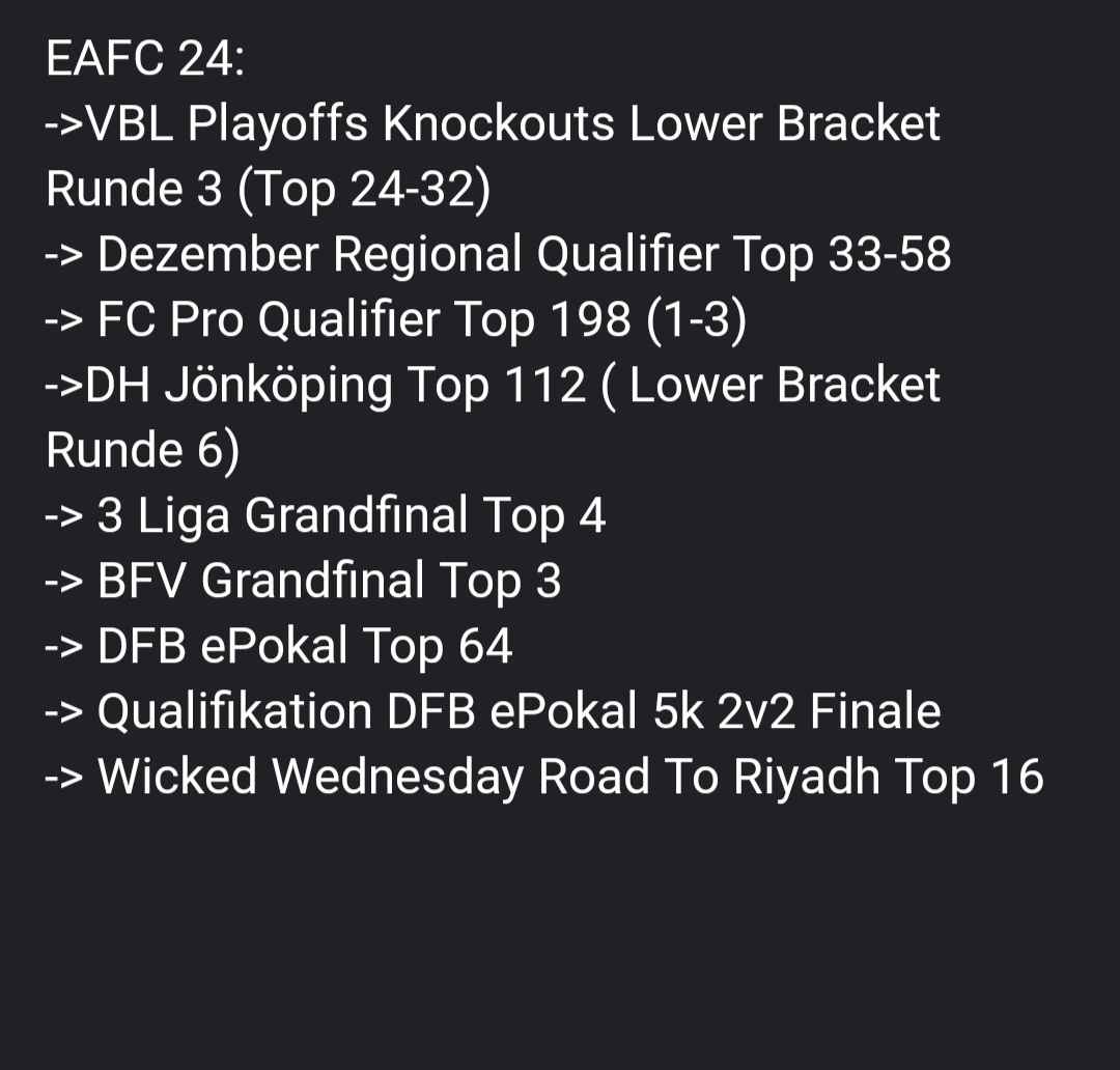 Ich bin für die kommende FC 25 Saison noch Free Agent und noch auf der Suche nach einem Verein/Orga. Ich konnte diese Saison sehr viel an Erfahrungen Sammeln und habe Bock auf eine neue Aufgabe, um mich weiterzuentwickeln. Würde mich über ein Like+RT freuen🔥