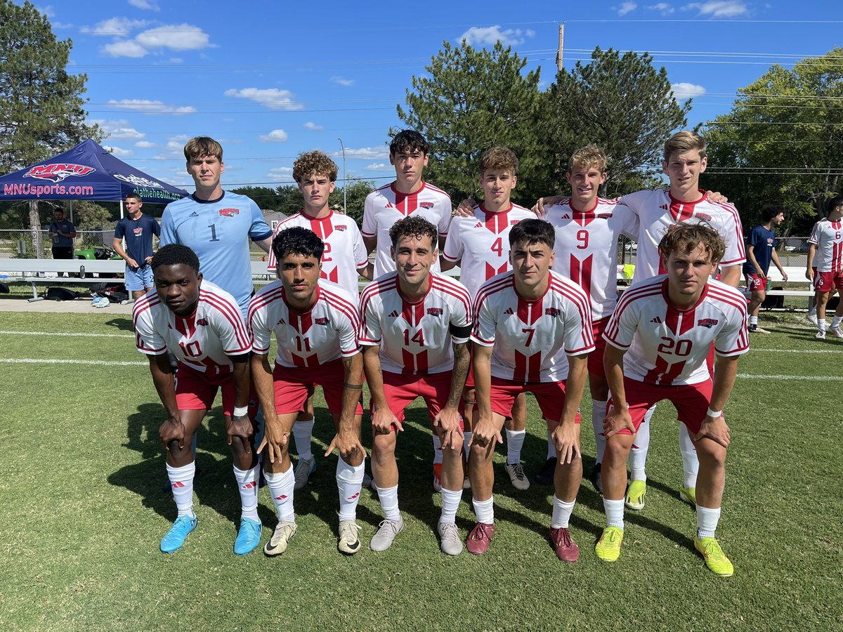 Starting XI vs Hastings College
•
#1 Tobi, # 2Tom, #4 Josh, #7 Toni, #16 Toto, #9 Rick, #10 Simbo, #11 Nacho, #20 Paul, #14 Cozzi, #5 David
•••
#mnusoccer