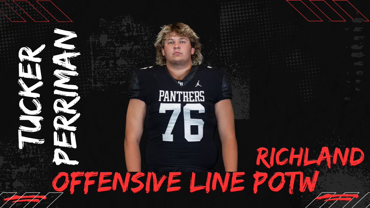 CHHS_FOOTBALL's tweet photo. Congrats to our O-line POTW vs. Richland! https://t.co/DgdhZBdDFs