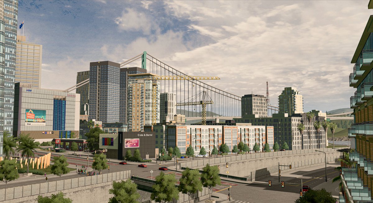 Skylines and sunken motorway... <a href="/ColossalOrder/">Colossal Order</a> #citiesskylines