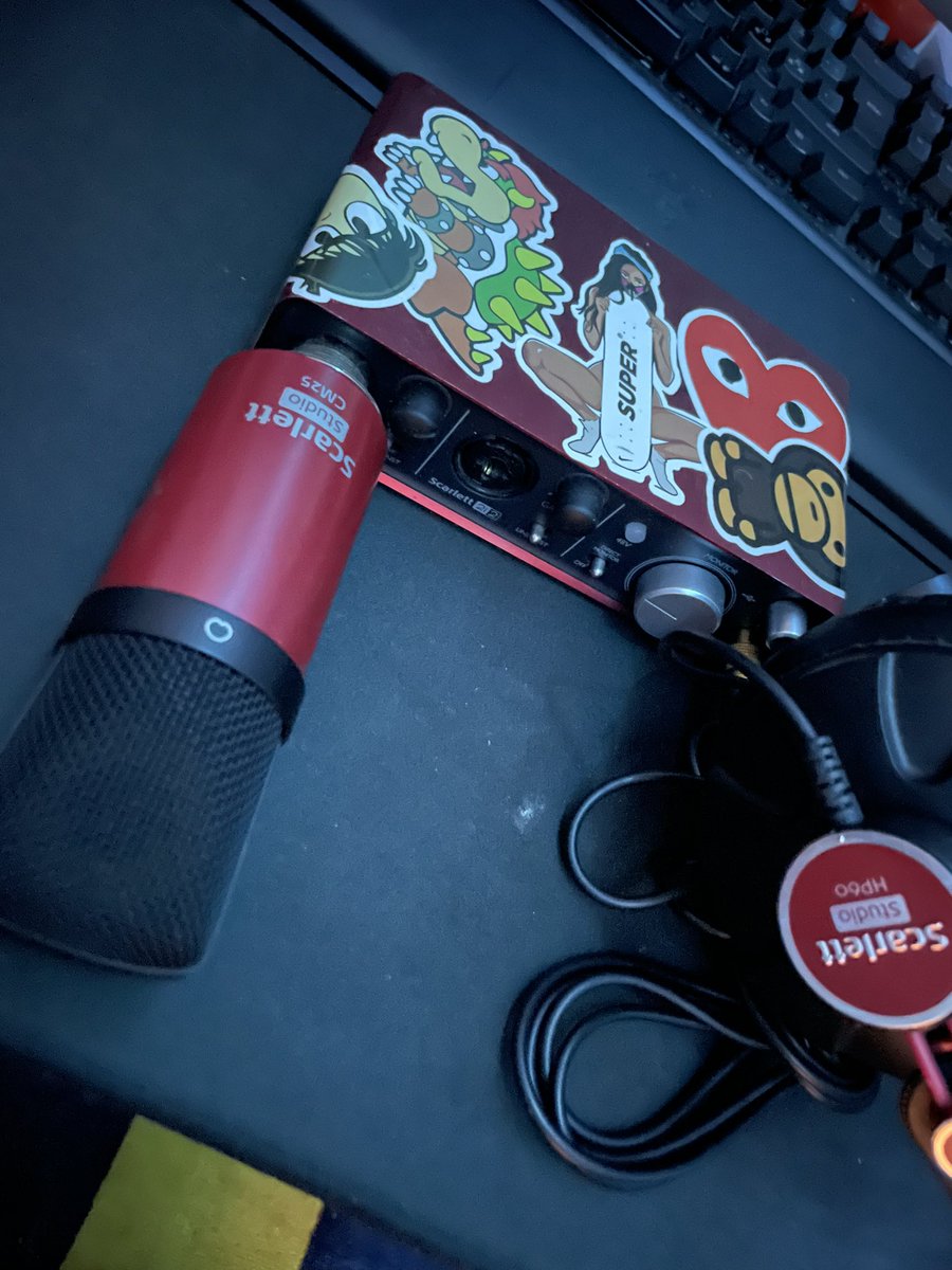 just bought the best gear on the market. ready to record sum heat in the studio..anyone wanna work? just need to figure out how to connect it all to my ipad mini 2. downloaded GarageBand so ain’t no stopping me now on god.