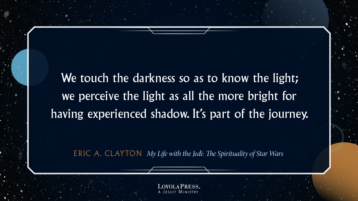 Loyola Press (@loyolapress) on Twitter photo In his book #MyLifewiththeJedi, <a href="/eclaytopia/">Eric A. Clayton</a> reminds us that understanding the darkness helps us to appreciate the light even more. For more spiritual insights inspired by Star Wars, order your copy of his book on the #LoyolaPress website. bit.ly/478s0Ho In his book #MyLifewiththeJedi, <a href="/eclaytopia/">Eric A. Clayton</a> reminds us that understanding the darkness helps us to appreciate the light even more. For more spiritual insights inspired by Star Wars, order your copy of his book on the #LoyolaPress website. bit.ly/478s0Ho