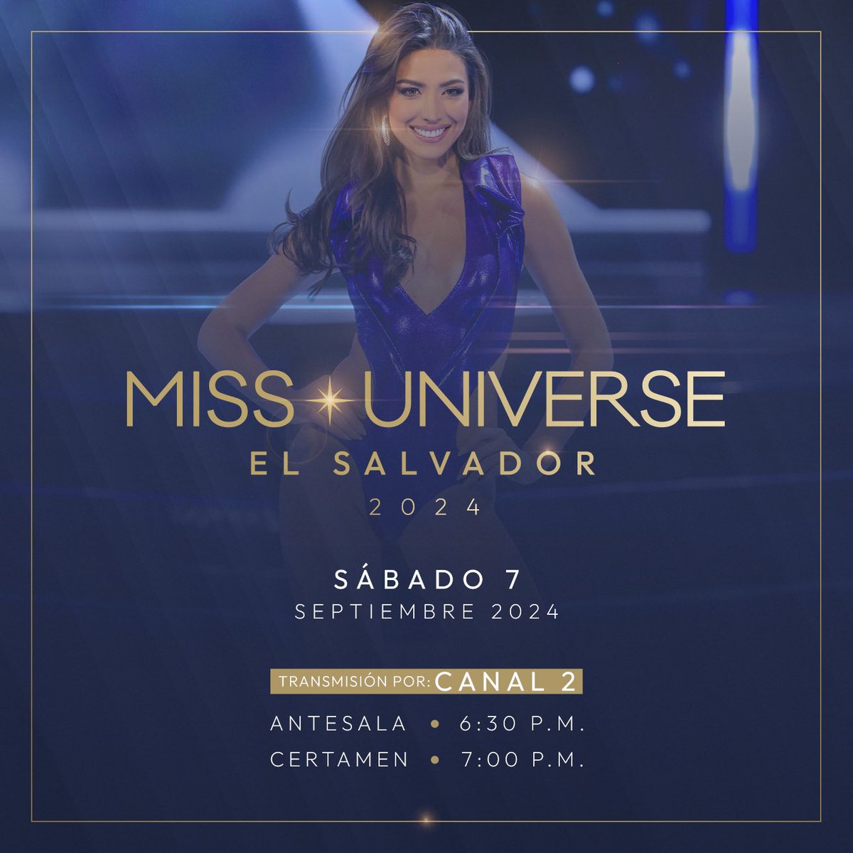 El glamour, la elegancia y los sueños se reúnen hoy. 👑✨

Sigue nuestra cobertura:

📲Instagram y TikTok: Missuniversosv
📺Transmisión: canal 2

¡Vive junto a nosotros la emoción de #MissUniversoElSalvador2024! 💫

 #MissUniversoSV #MissUniverse2024